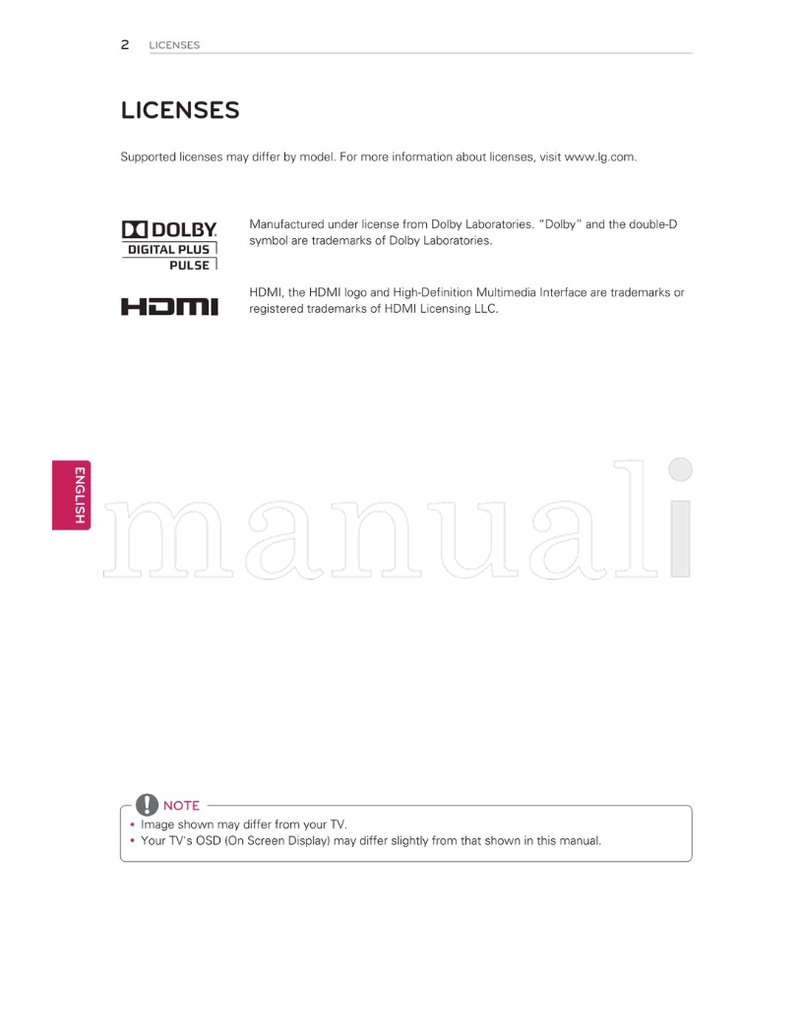 LG 26CS460 32CS560 32CS460 37CS560 42CS530 42CS560 32LS3400 (84 pages) TV Operating Manual