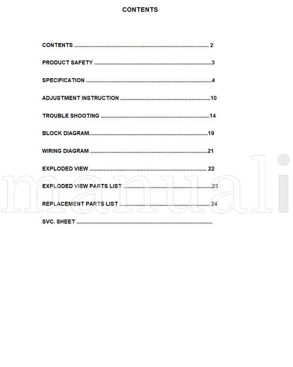 LG ML-041E RZ-26LZ55H 26HIZ10 (30 pages) TV Service Manual
