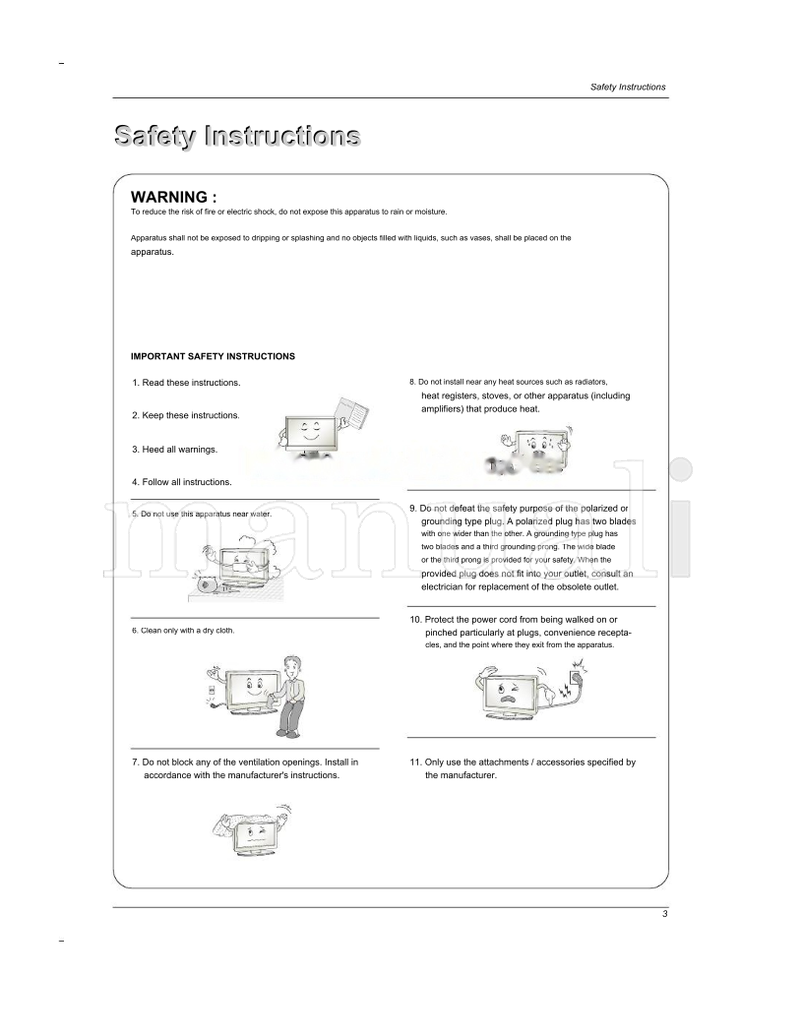 LG 26LC2D 38289U0527M (64 pages) TV Operating Manual