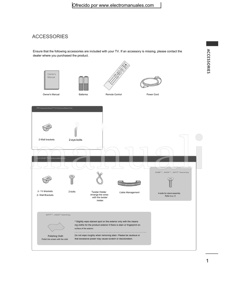 LG 26LC4R 26LC7R* 32LC4R 32LC7R* 37LC4R 37LC7R* 42LC4R 42LC7R* (84 pages) TV Operating Manual