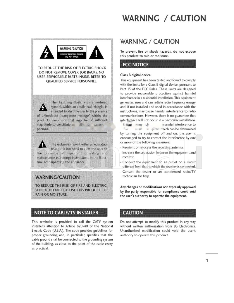 LG 26LC7D 26LC7DC 32LC4D 42LC4D (89 pages) TV Operating Manual