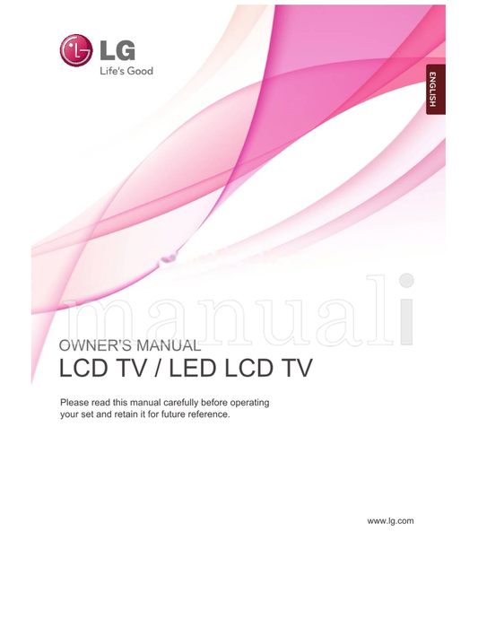 LG 26LD350 (220 pages) TV Operating Manual