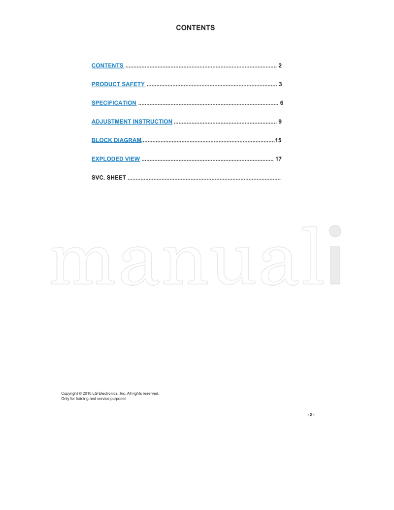 LG LD01A 26LE3300 MFL62863040 26LE3308 26LE330N 26LE3300-ZA (43 pages) TV Service Manual