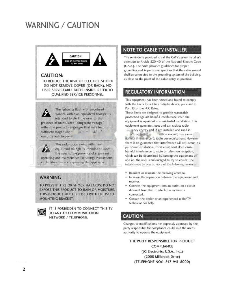 LG 820-40 I-847-941 (80 pages) TV Operating Manual
