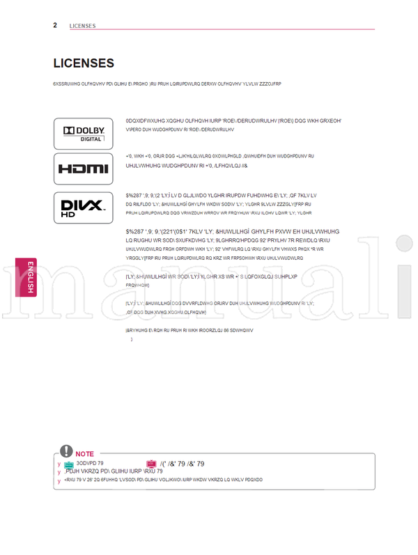 LG 32LV3400 19LV2500 32LV3500 22LV2500 37LV3500 26LV2500 (125 pages) TV Operating Manual