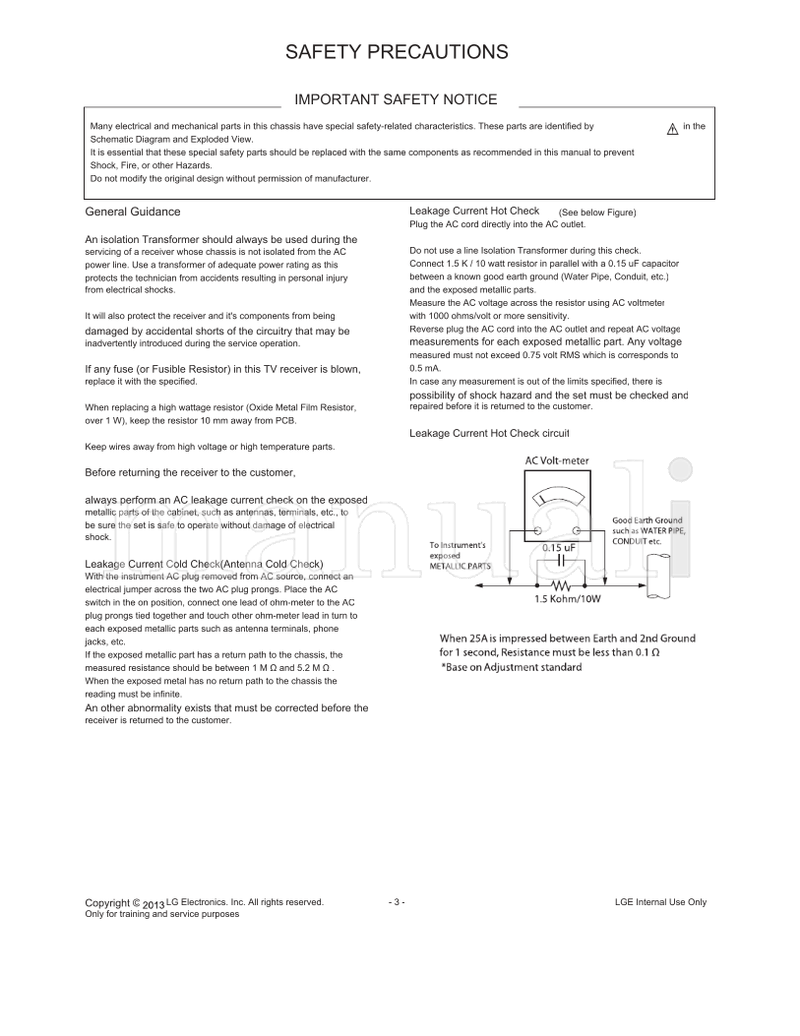 LG LD31A 26LN4500 26LN4500-UA (31 pages) TV Service Manual