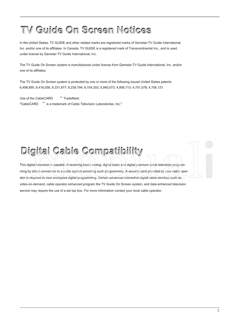 LG 26LX1D 32LX1D 26LX2D 32LX2D 32LP1D 37LP1D 42LP1D 3828TUL309D (116 pages) TV Operating Manual