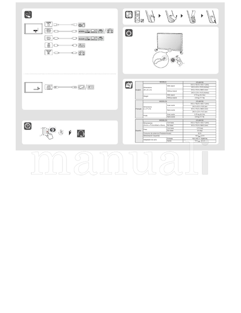 LG *MFL70524107* 27LQ615S (46 pages) TV Operating Manual