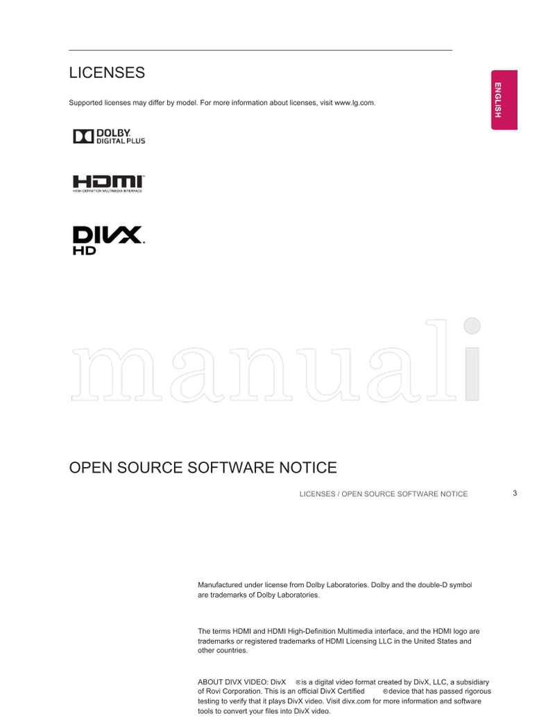 LG MT55* (30 pages) TV Operating Manual