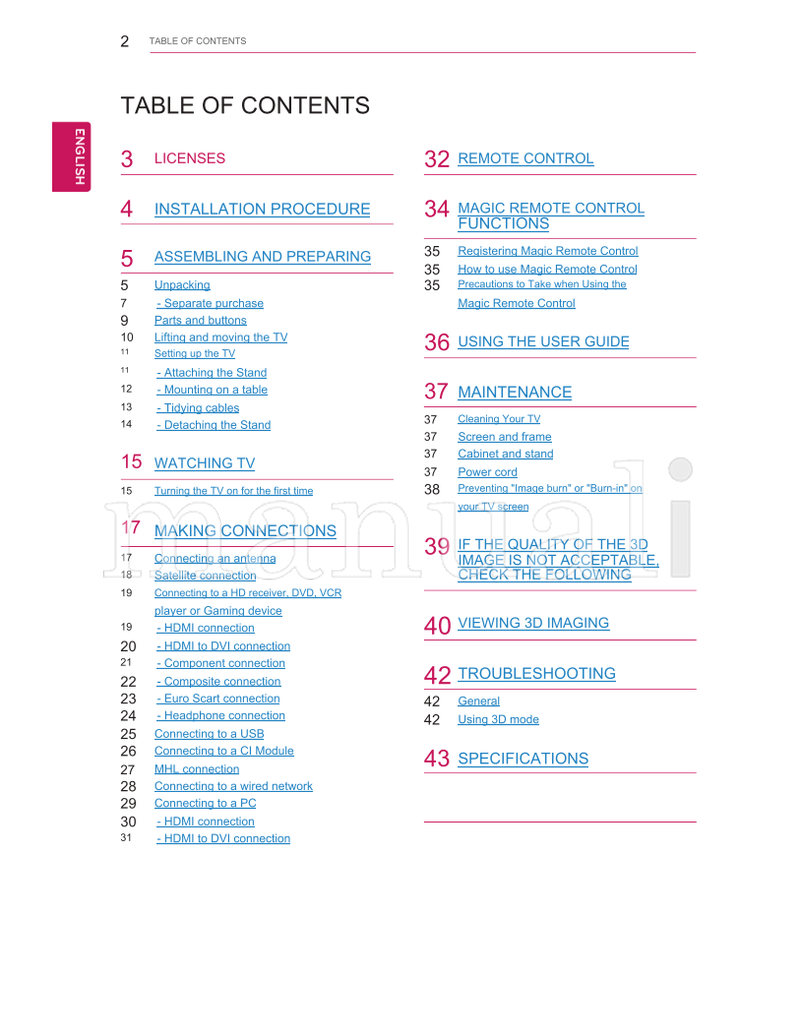 LG 27MT93V 27MT93S (49 pages) TV Operating Manual