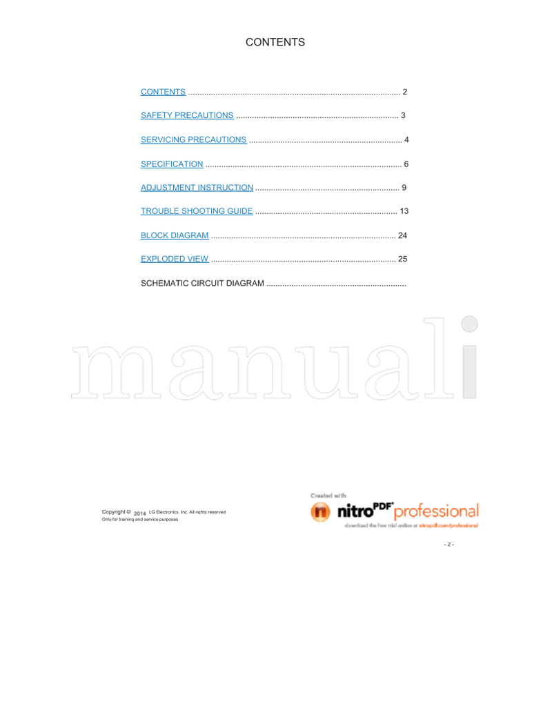 LG LB45N 28LB474A MFL68122404 28LB474A-TF (34 pages) TV Service Manual