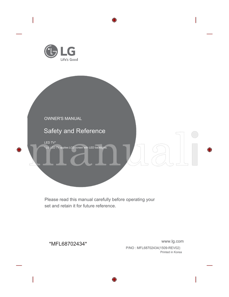 LG *MFL68702434* (173 pages) TV Operating Manual