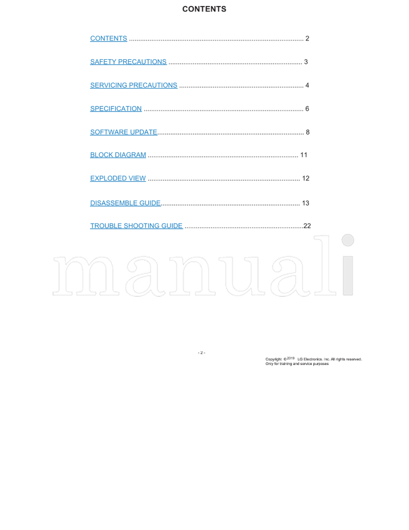 LG MFL71428602 (69 pages) TV Service Manual
