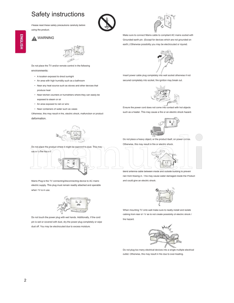 LG 28LW760V (24 pages) TV Operating Manual