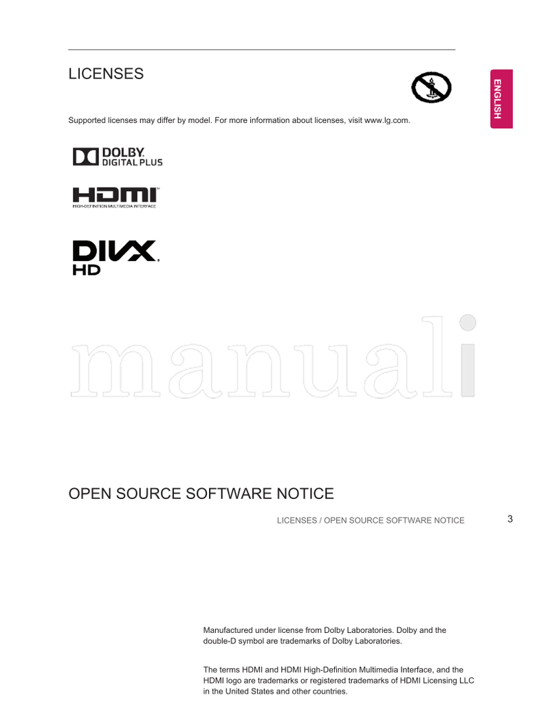 LG LY31** LY33** LY34** LY54** (65 pages) TV Operating Manual