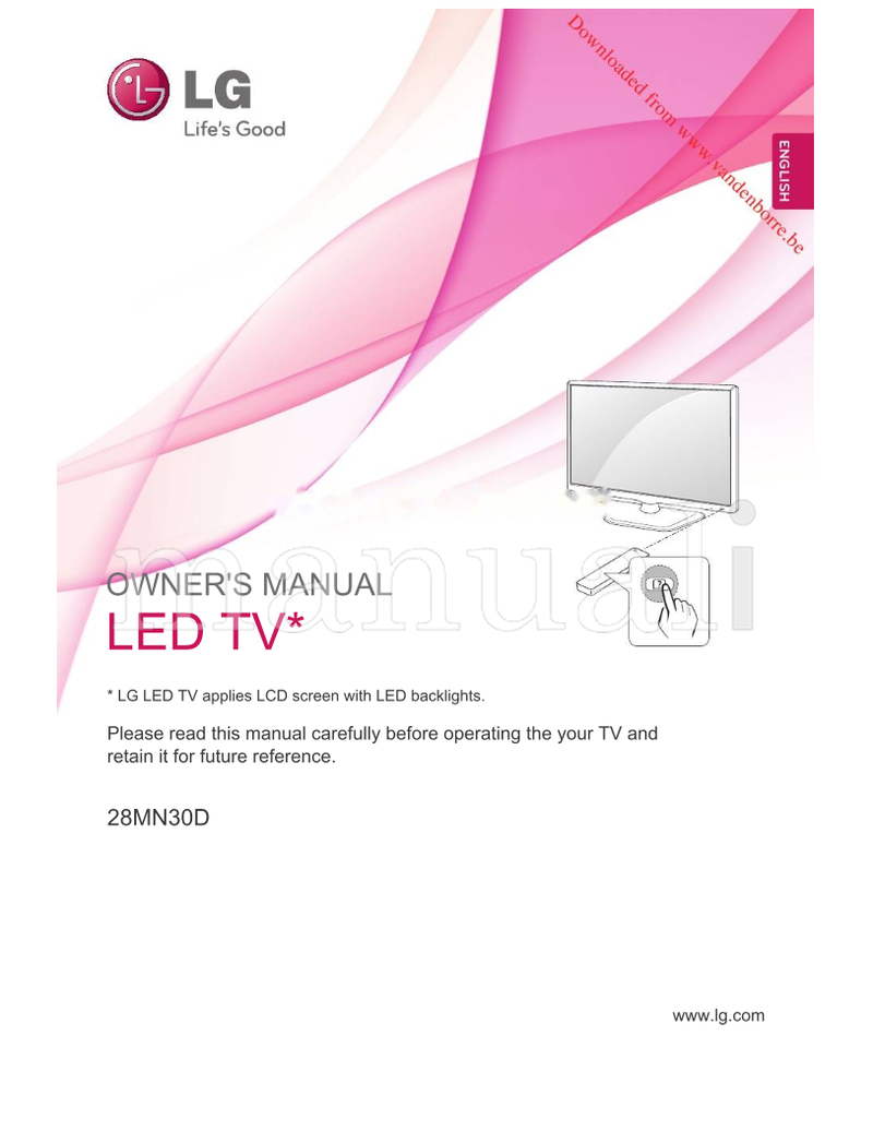LG 28MN30D (39 pages) TV Operating Manual
