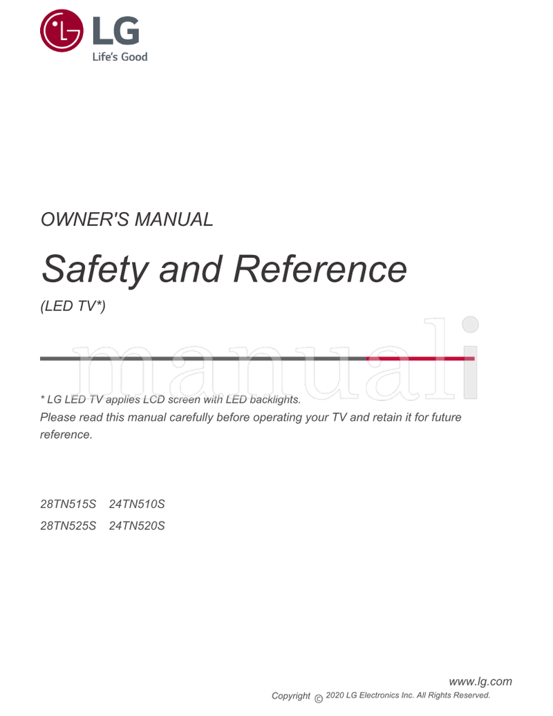 LG 28TN515S 24TN510S 28TN525S 24TN520S (15 pages) TV Operating Manual
