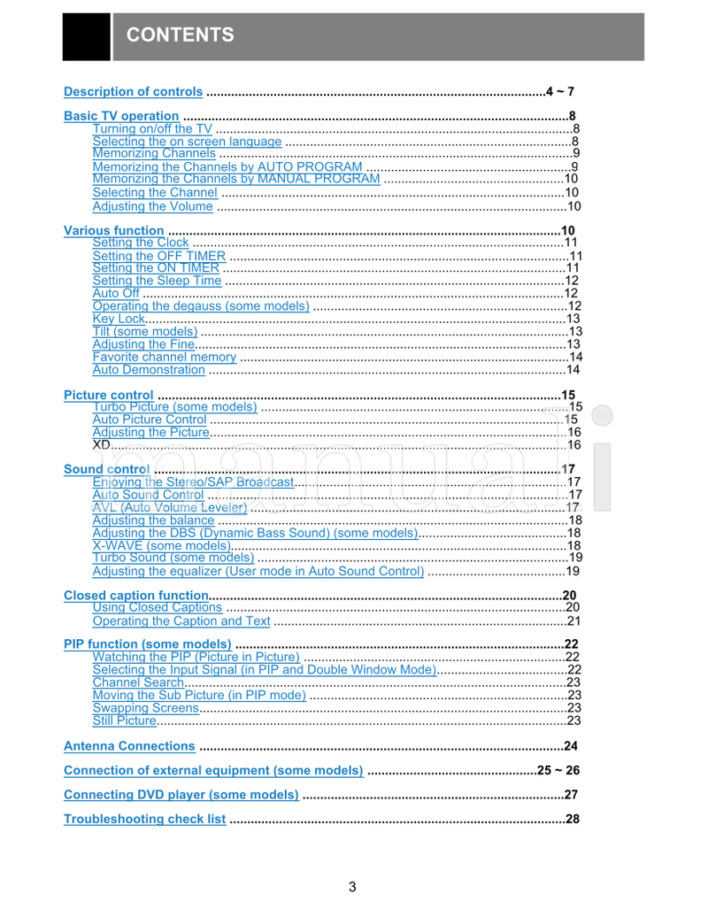 LG 38289U0026A (28 pages) TV Operating Manual