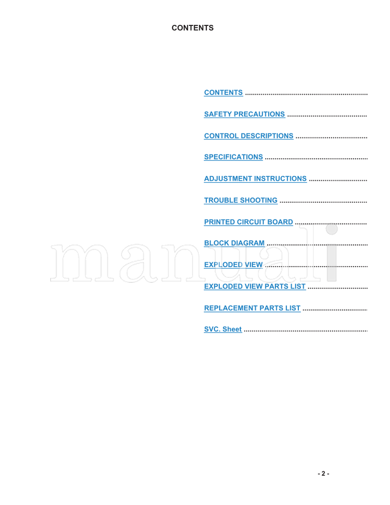 LG MC-05HA 29FS2AMB (40 pages) TV Service Manual