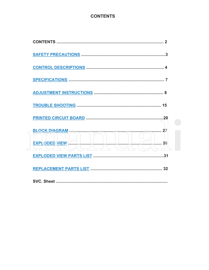 LG MC-035E 29FS2RMB (41 pages) TV Service Manual
