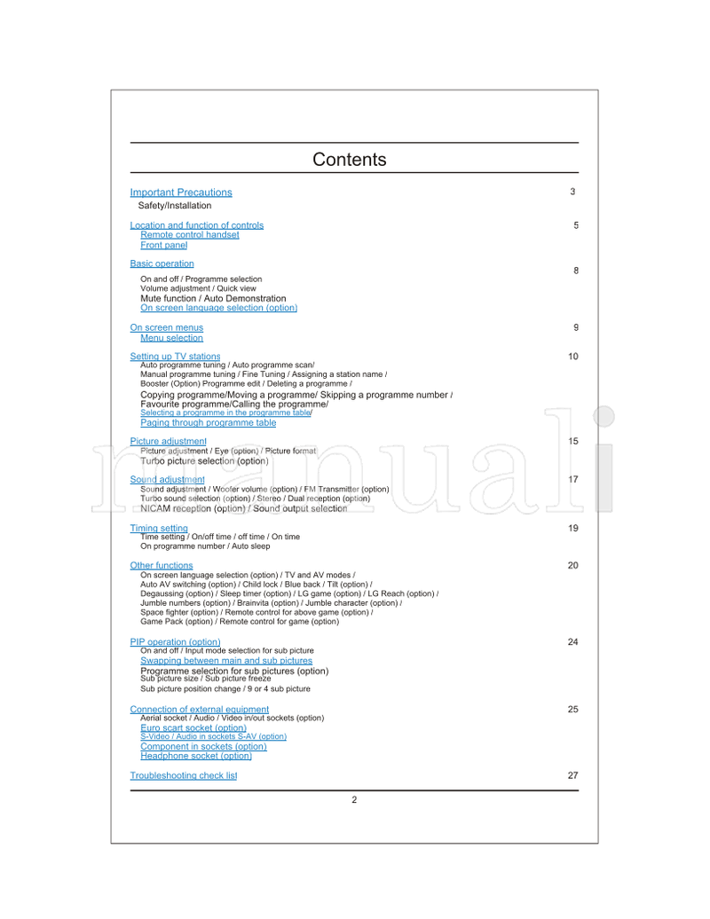 LG MC-049A (28 pages) TV Operating Manual