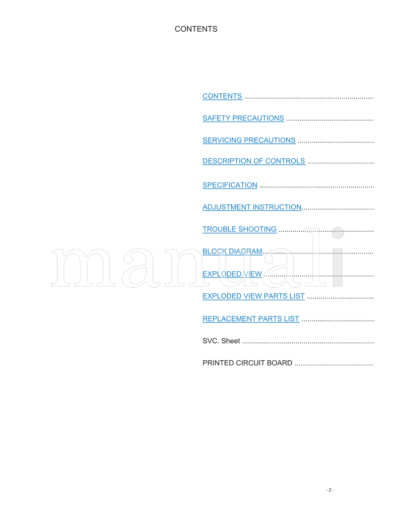 LG MC-036A 29FX5RJ (36 pages) TV Service Manual