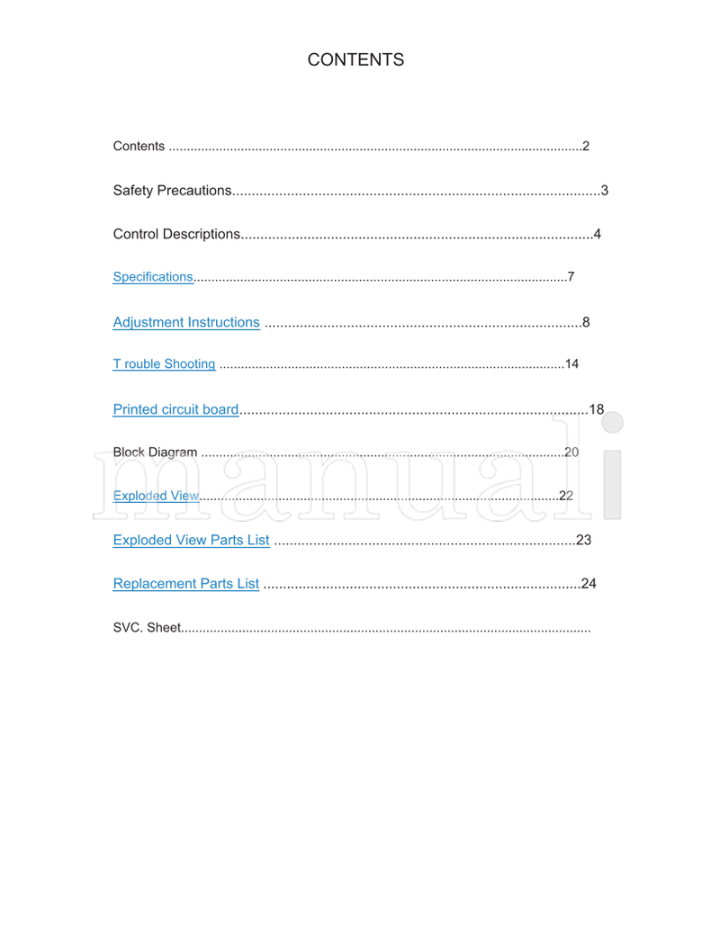 LG CW62A 29FX6ALX 29FX6ALX-ZG (29 pages) TV Service Manual