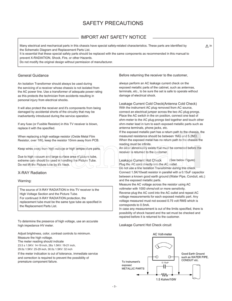 LG 38289S0060E MC-05HB 29FX6AN (38 pages) TV Service Manual