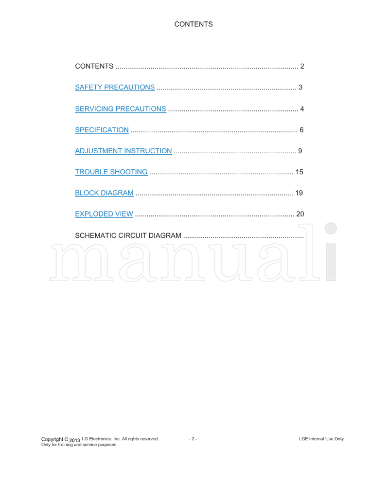 LG LA31R LD31S 29LN45** MFL67862501 29LN45**-Z* (35 pages) TV Service Manual