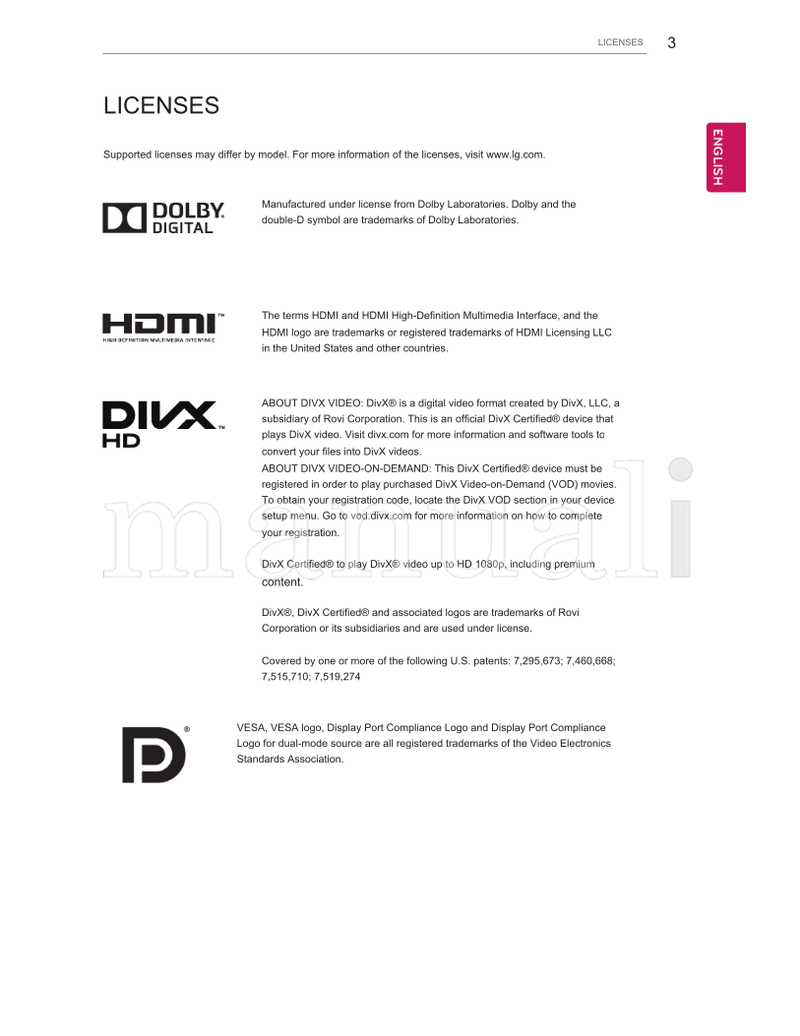 LG 29MA73D 29MA73V (59 pages) TV Operating Manual