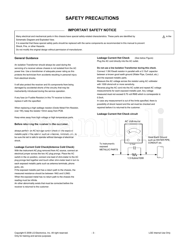 LG LD84A 32LG2000 32LG2000-ZA (26 pages) TV Service Manual