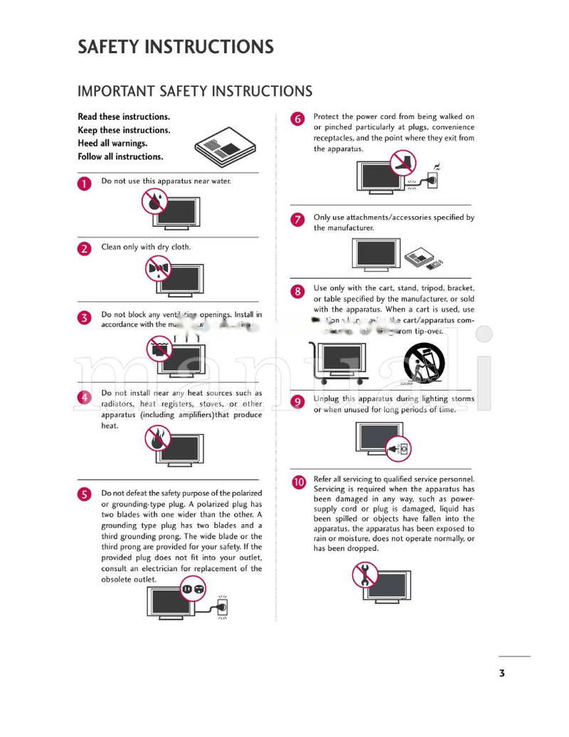 LG 323000 (120 pages) TV Operating Manual
