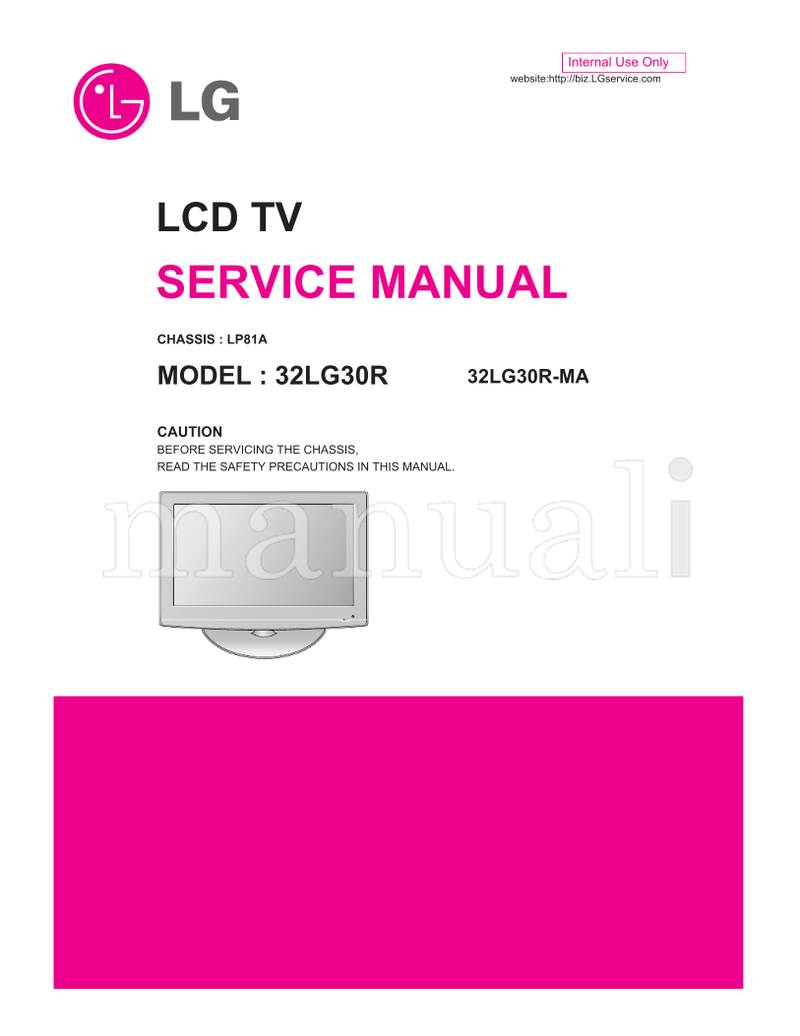 LG LP81A 32LG30R 32LG30R-MA (32 pages) TV Service Manual