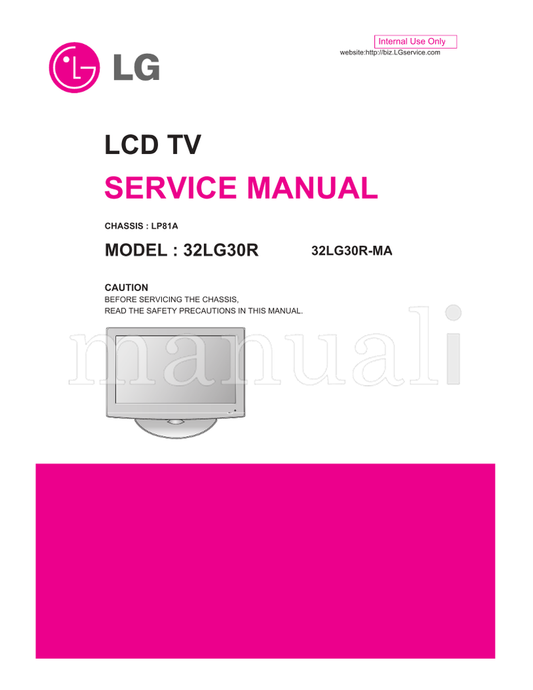 LG LP81A 32LG30R 32LG30R-MA (32 pages) TV Service Manual