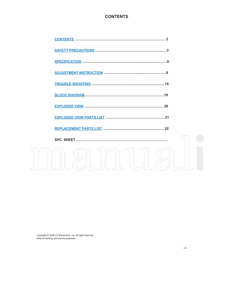 LG LP81A 32LG30R 32LG30R-MA (32 pages) TV Service Manual
