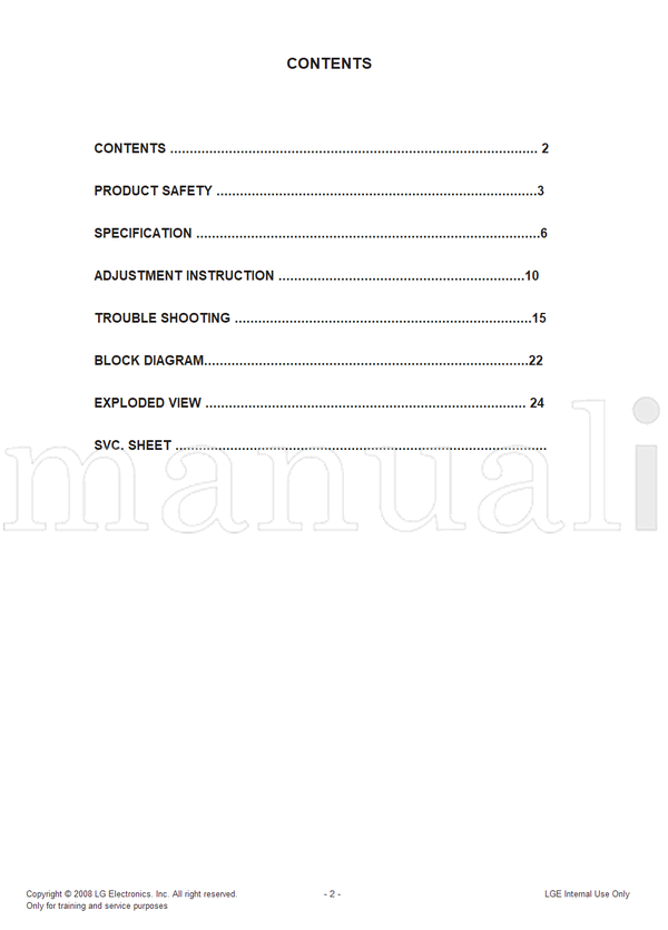 LG LD86A 32LG4000 32LG4000-ZA (28 pages) TV Service Manual