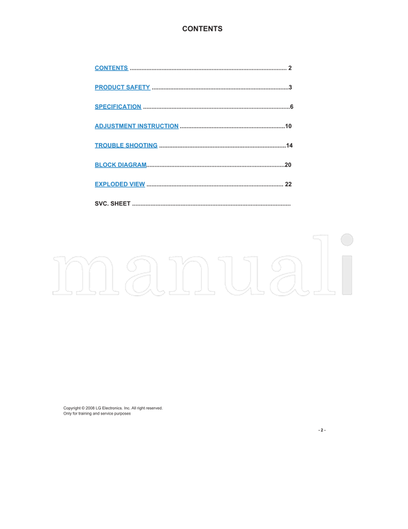 LG LD84A 32LG5000 32LG5010 32LG5020 32LG5030 32LG5000-ZA (26 pages) TV Service Manual