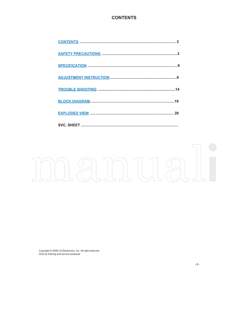 LG LP81A 32LG50FR 32LG53FR 32LG55FR 32LG53FR-TA 32LG53FR-TD (24 pages) TV Service Manual