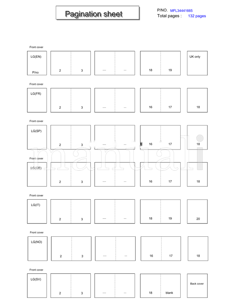 LG 42LG3500-ZA 32LG59-ZG 52LG5500-ZB 52LG7500-ZB 50PG2500-ZA (134 pages) TV Operating Manual