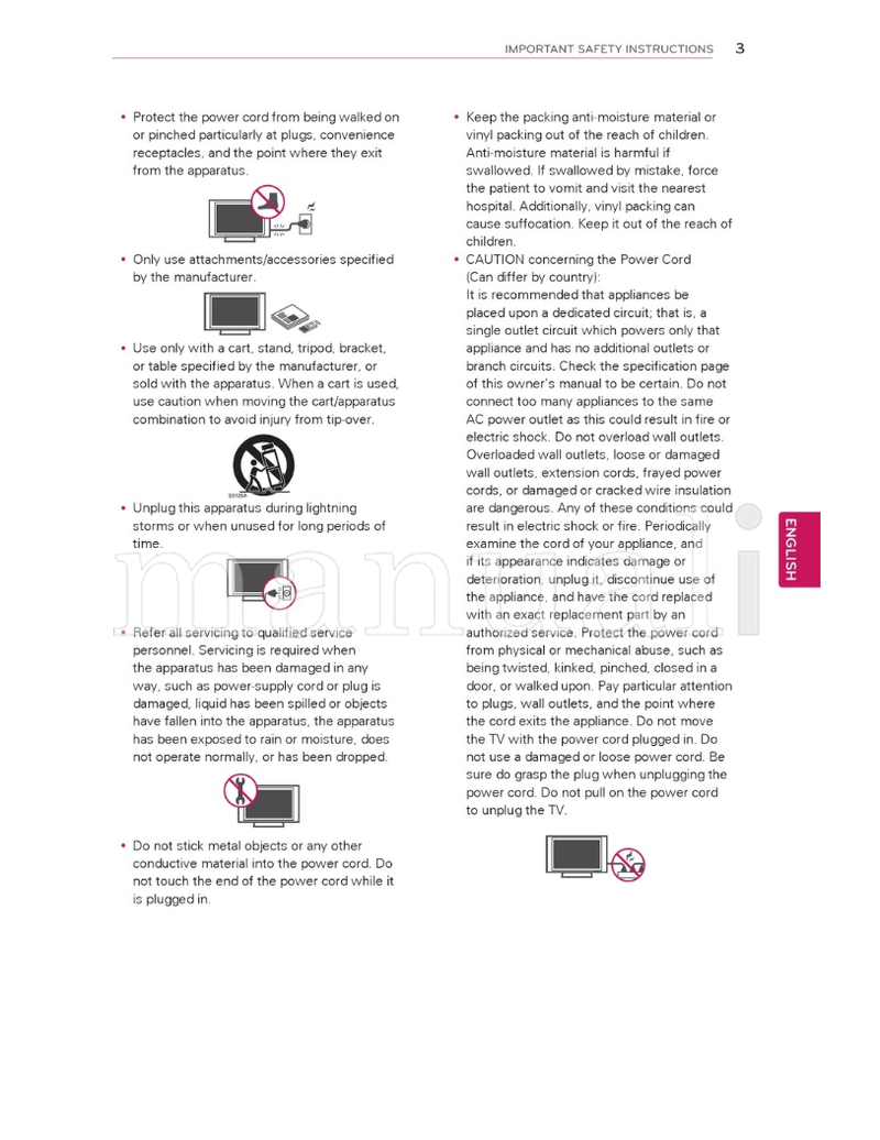 LG 32LS3400 22LS3500 42LS3400 26LS3500 32LS3500 22LS3510 (67 pages) TV Operating Manual