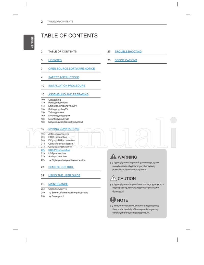 LG CS56** MFL67466614 (92 pages) TV Operating Manual