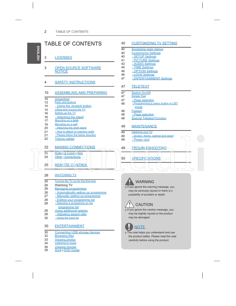 LG LB55** LB51** *MFL68161703* MFL68161703 (66 pages) TV Operating Manual