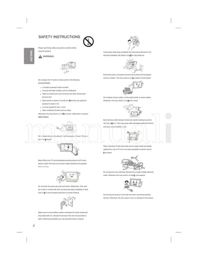 LG *MFL68003811* MFL68003811 (177 pages) TV Operating Manual