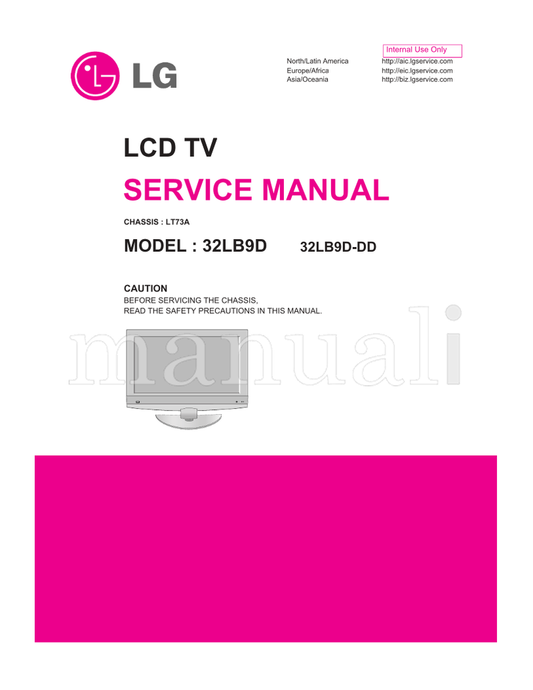 LG LT73A 32LB9D 32LB9D-DD (33 pages) TV Service Manual