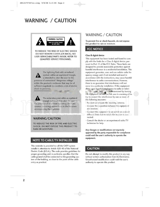 LG MFL34797007en-simp 820-40 (36 pages) TV Operating Manual