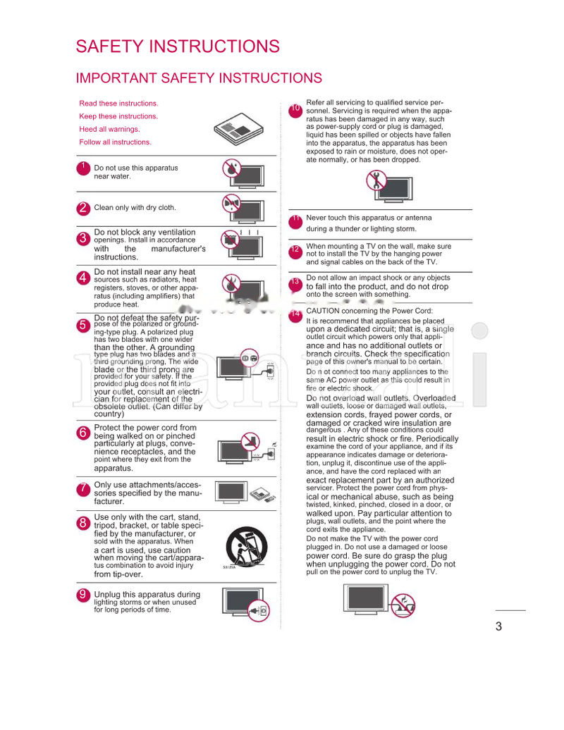 LG 820-40 (317 pages) TV Operating Manual