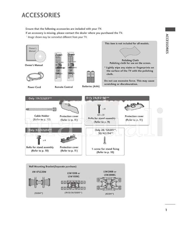 LG 32LD340H (110 pages) TV Operating Manual