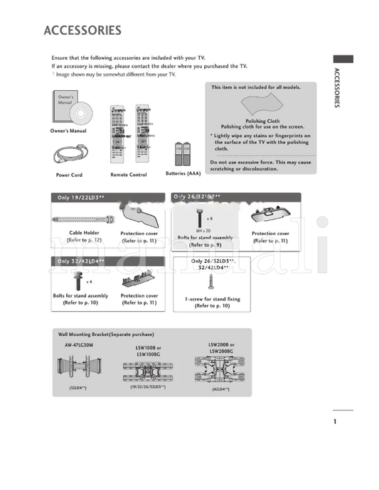 LG 32LD340H (110 pages) TV Operating Manual
