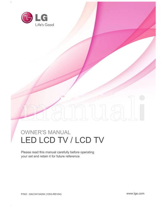 LG 32LD350 (172 pages) TV Operating Manual