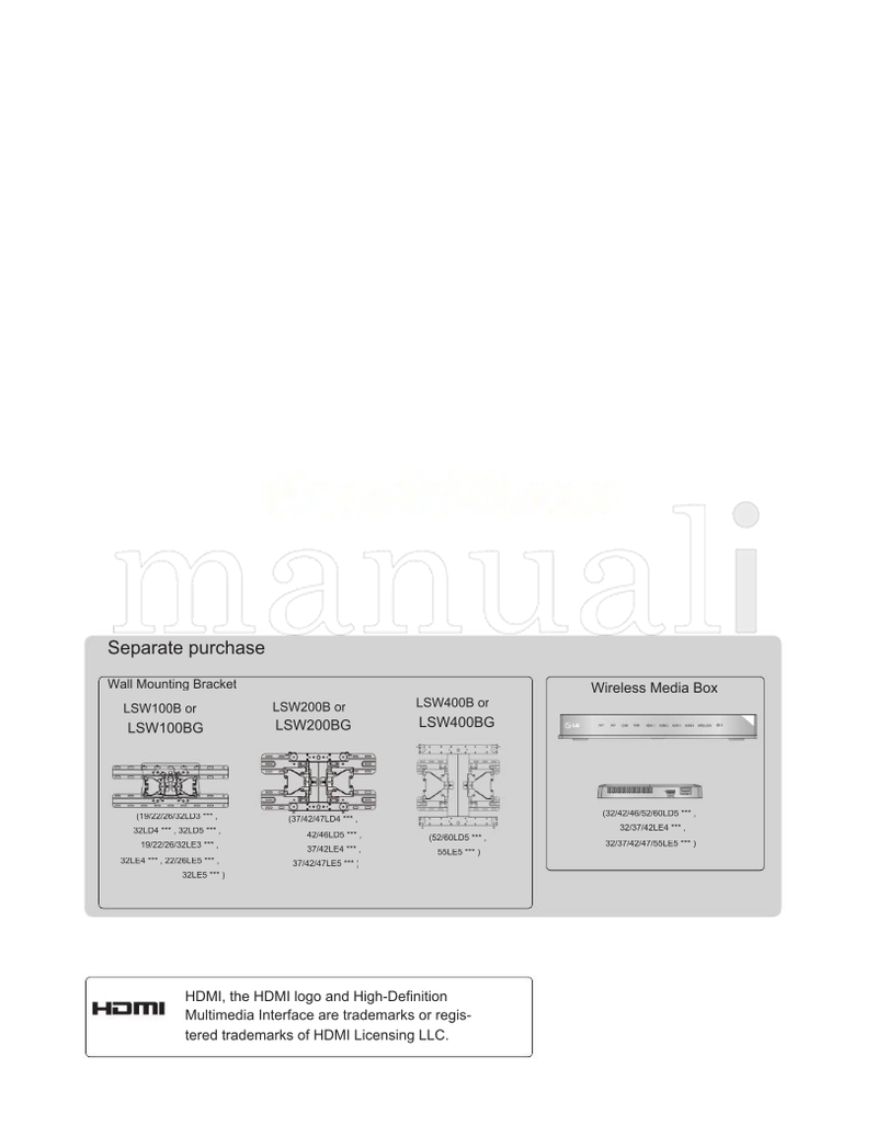 LG 32LE5310 (220 pages) TV Operating Manual